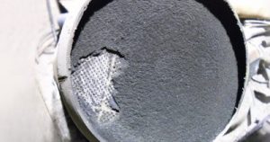 Clogged DPF diesel particulate filter